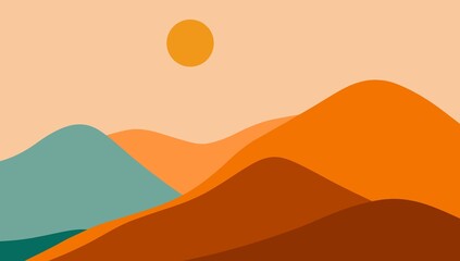 Poster - Pastel multicolored asbtrak background