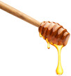 canvas print picture - Honey dripping from dipper