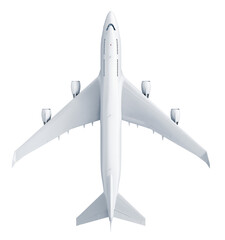 Wall Mural - flying airplane isolated
