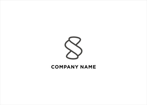 Letter s logo vector simple elegant letter s logo design