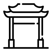 Paifang Line Icon