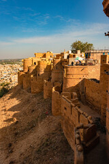 heritage jaisalmer fort vintage architecture view from different angle at day