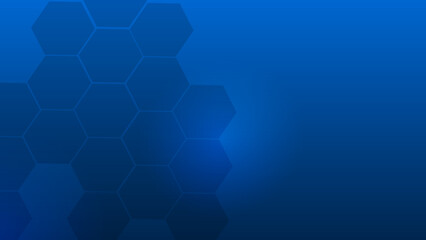 Abstract electric blue hexagonal Technology background. Template brochure corporate design.