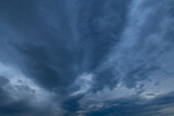 Fototapeta Niebo - sky with gray amazing clouds