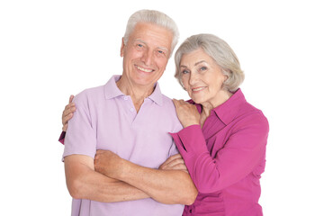 Wall Mural - Portrait of happy senior couple