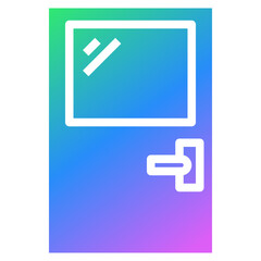 Poster - door gradient icon