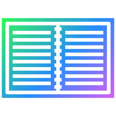 Wall Mural - notebook gradient icon