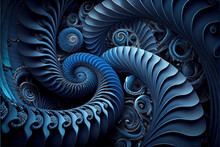 Blue Spiral Nautilus Concept