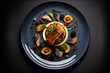 Gourmet restaurant dish - Generative AI