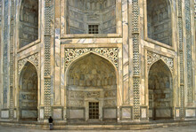 Corner Of Taj Mahal Main Building (tomb) In Agra, India.
