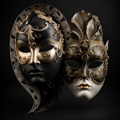 Generative ai venetian carnival masks