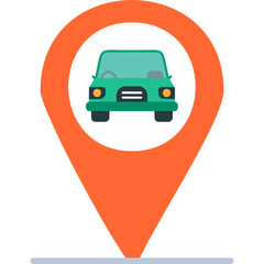 Poster - Car Location Icon