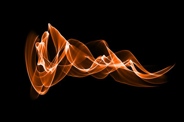 Wall Mural - Abstract-colored smoke wave isolated background design element