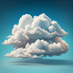 realistic clouds on a simple background coton