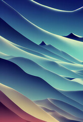 Wall Mural - Beautiful colorful wallpaper illustration art Generative AI Content by Midjourney