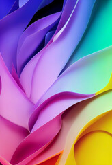 Wall Mural - Beautiful colorful wallpaper illustration art Generative AI Content by Midjourney