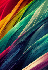 Poster - Beautiful colorful wallpaper illustration art Generative AI Content by Midjourney
