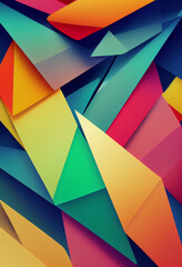 Wall Mural - Beautiful colorful wallpaper illustration art Generative AI Content by Midjourney