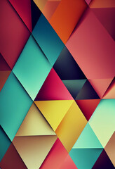 Wall Mural - Beautiful colorful wallpaper illustration art Generative AI Content by Midjourney