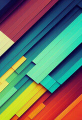 Wall Mural - Beautiful colorful wallpaper illustration art Generative AI Content by Midjourney