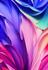 Wall Mural - beautiful colorful wallpaper illustration art generative ai content by midjourney