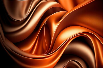 Wall Mural - orange and brown silk background
