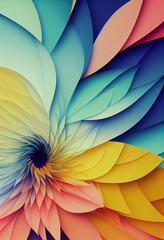 Poster - Beautiful colorful wallpaper illustration art Generative AI Content by Midjourney