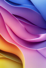 Poster - Beautiful colorful wallpaper illustration art Generative AI Content by Midjourney