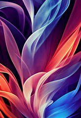 Poster - Beautiful fire wallpaper illustration art Generative AI Content by Midjourney