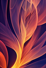 Poster - Beautiful fire wallpaper illustration art Generative AI Content by Midjourney