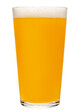 NEIPA ale in shaker pint glass isolated on white