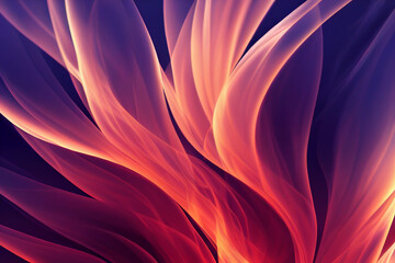 Poster - Beautiful fire wallpaper illustration art Generative AI Content by Midjourney