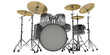 drums, drum set, durm kit, cymbal, drum, basedrum, hihat, snare, sticks, set, no shadow
