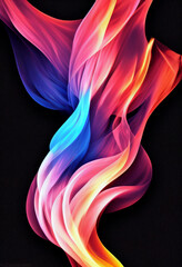 Poster - Beautiful fire wallpaper illustration art Generative AI Content by Midjourney