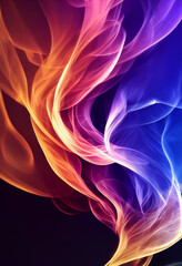 Poster - Beautiful fire wallpaper illustration art Generative AI Content by Midjourney