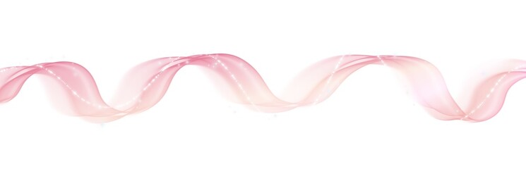Wall Mural - Magic wave lines flowing smooth curve pink pastel