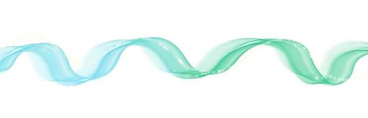Wall Mural - Magic wave lines flowing smooth curve blue pink pastel