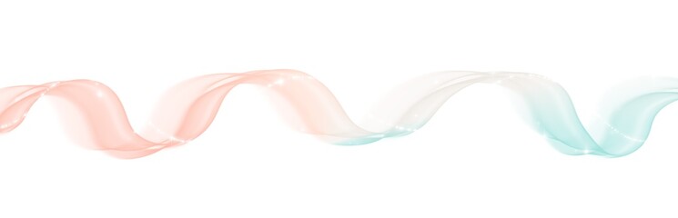 Wall Mural - Magic wave lines flowing smooth curve pink blue