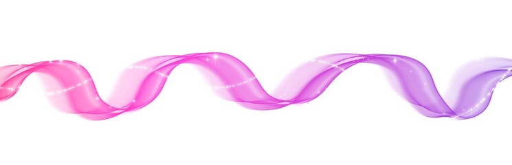 Wall Mural - Magic wave lines flowing smooth curve purple pink