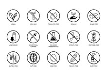 Food Labeling And Nutrition Icons Set