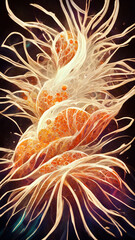 Poster - Magic Particle Neuron Concept Illustration illustration Generative AI Content by Midjourney