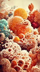Poster - Magic Particle Stacking Concept Illustration illustration Generative AI Content by Midjourney