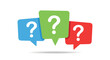 © Lysenko.A - Question mark icon in flat style. Faq vector illustration on isolated background. Ask help sign business concept.