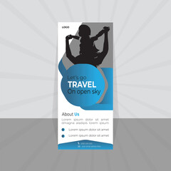 Rollup banner template design.