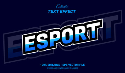 Canvas Print - gaming esport style text effect, editable text effect