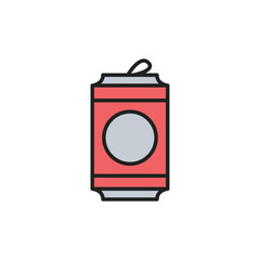 Wall Mural - Metal can of beer icon. High quality coloured vector illustration.