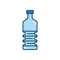 Wall Mural - Bottle of water icon. High quality coloured vector illustration.