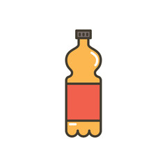 Wall Mural - Plastic bottle of soda icon. High quality coloured vector illustration.