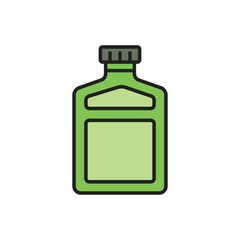 Wall Mural - A bottle of absinthe icon. High quality coloured vector illustration.