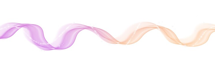 Wall Mural - Wave lines smooth curve shiny purple beige